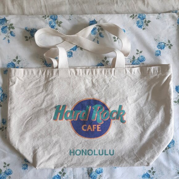 2/$30 - Vintage Canvas Hard Rock Cafe Tote - Picture 1 of 7